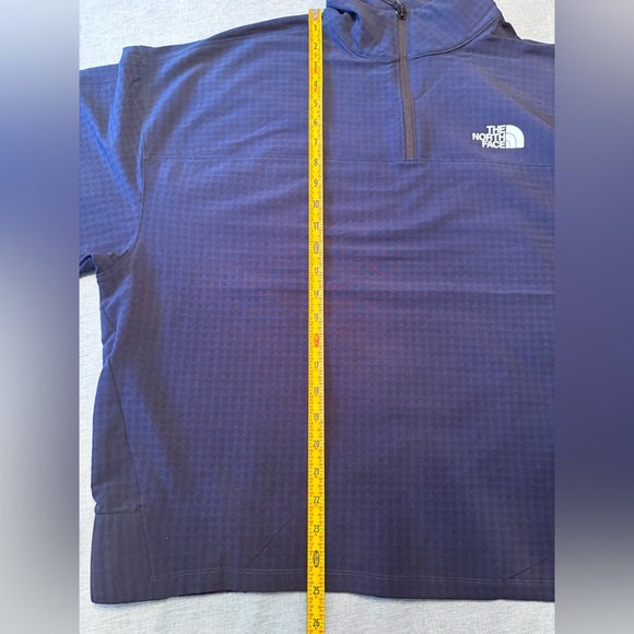 North Face Tekware Grid Ladies Quarter Zip-Up Jacket Navy Blue Siz Xl - Picture 10 of 15
